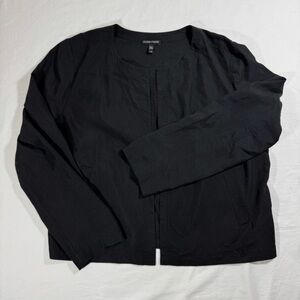 Eileen Fisher Black Lyocell Women’s Crop Cardigan